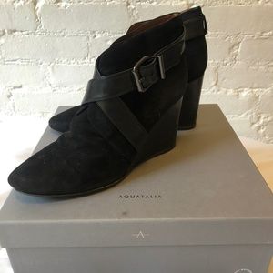 Aquatalia Weaterproof Booties with strap, size 9